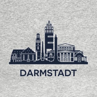 Darmstadt Skyline Emblem T-Shirt